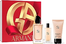 Düfte, Parfümerie und Kosmetik Giorgio Armani Si - Duftset (Eau de Parfum 100ml + Körperlotion 50ml + Eau de Parfum 15ml)
