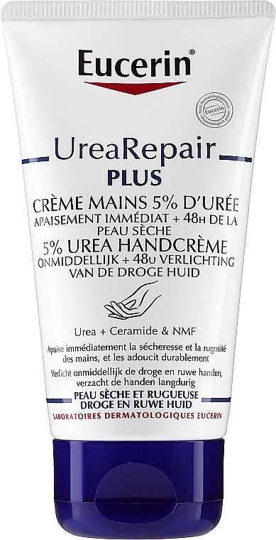 Regenerierende Handcreme mit 5% Urea für trockene Haut - Eucerin Repair Hand Creme 5% Urea — Bild N1