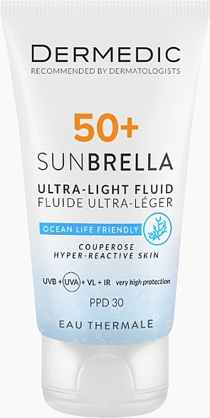 Ultraleichte Schutzcreme SPF 50+ - Dermedic 50+ Sunbrella Ultra-light Fluid — Bild N1