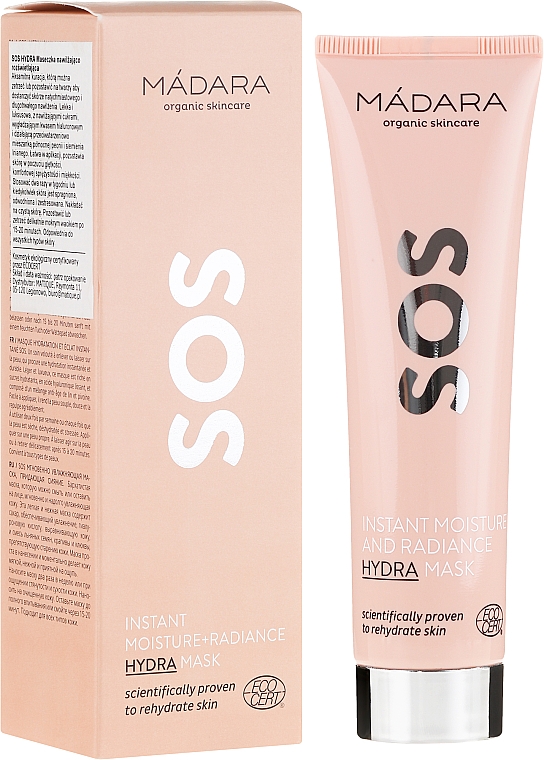 Feuchtigkeitsspendende Gesichtsmaske - Madara Cosmetics SOS Instant Moisture+Radiance Hydra Mask — Bild N6