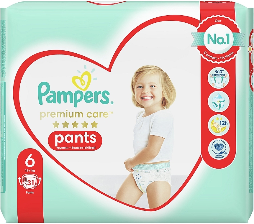 Windeln Premium Care Pants Extra large 6 (15 + kg) 31 St. - Pampers  — Bild N2
