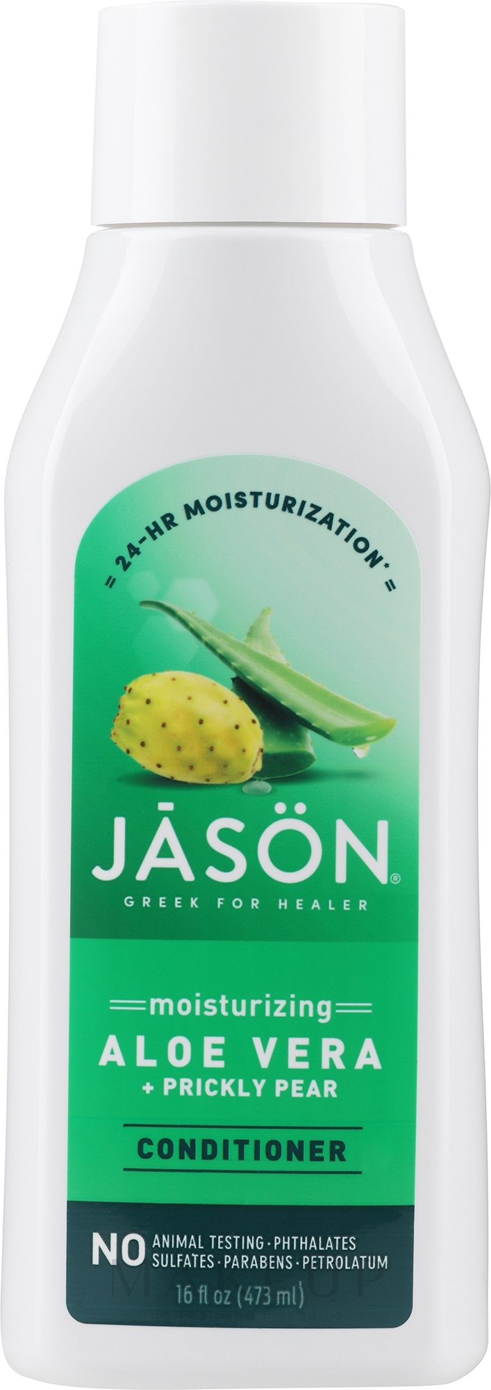Intensive Haarspülung für trockenes Haar "Aloe Vera" - Jason Natural Cosmetics Hair Smoothing Aloe Vera 84% Conditioner — Bild 473 ml