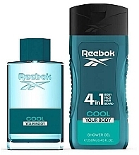 Reebok Cool Your Body  - Duftset (Eau de Toilette 100ml + Duschgel 250ml + Kosmetiktasche 1 St.)  — Bild N2