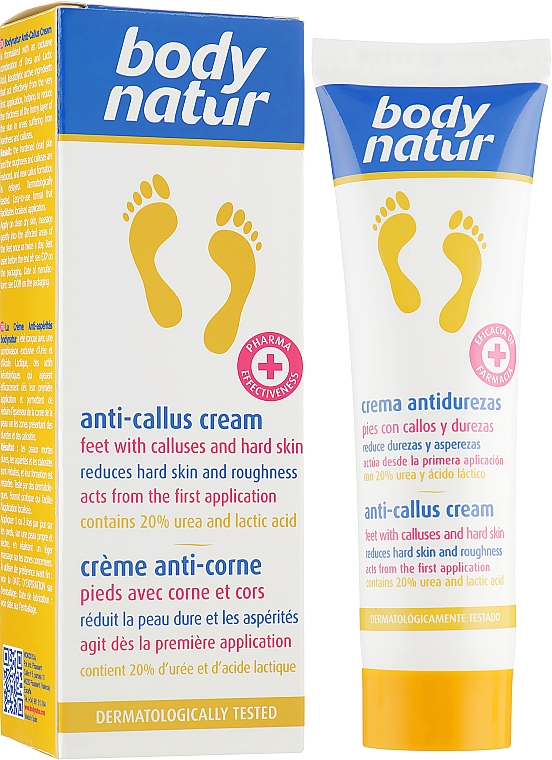 Fußcreme gegen Hühneraugen - Body Natur Anti-Callus & Hard Skin — Bild N1