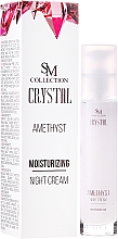 Düfte, Parfümerie und Kosmetik Feuchtigkeitsspendende Nachtcreme Amethyst - SM Collection Crystal Amethyst Moisturizing Night Cream