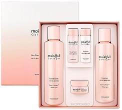 Gesichtspflegeset mit Kollagen 5 St. - Etude Moistfull Collagen Set — Bild N1