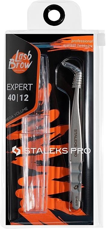 Professionelle Wimpernpinzette - Staleks Expert 40 Type 12 — Bild N4