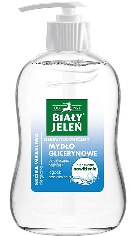 Flüssigseife mit Glycerin - Bialy Jelen Liquid Soap  — Bild N1