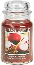 Duftkerze Apples & Cinnamon - Village Candle Apples & Cinnamon Glass Jar — Bild N2