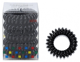 Düfte, Parfümerie und Kosmetik Spiral-Haargummi schwarz 5 St. - Rolling Hills 5 Traceless Hair Rings