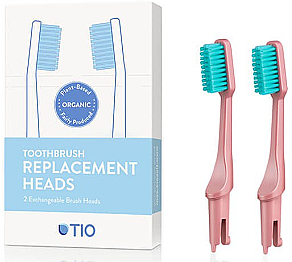 Austauschbare Zahnbürstenköpfe weich rosa 2 St. - TIO Toothbrush Soft — Bild N1