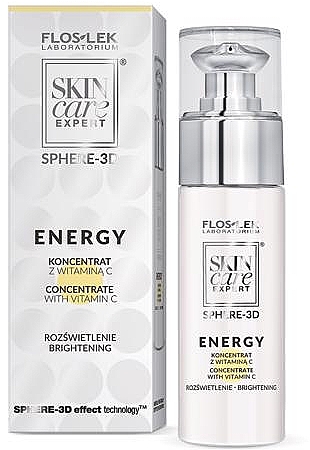 Gesichtspflegeset - Floslek Skin Care Expert Energy (Gesichtscreme 10.5g + Gesichtskonzentrat 30ml) — Bild N3