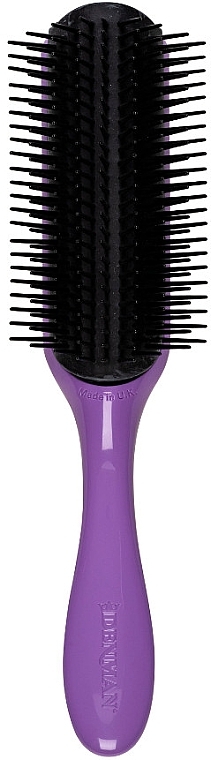 Haarbürste D4 schwarz mit lila - Denman Original Styling Brush D4 African Violet — Bild N1