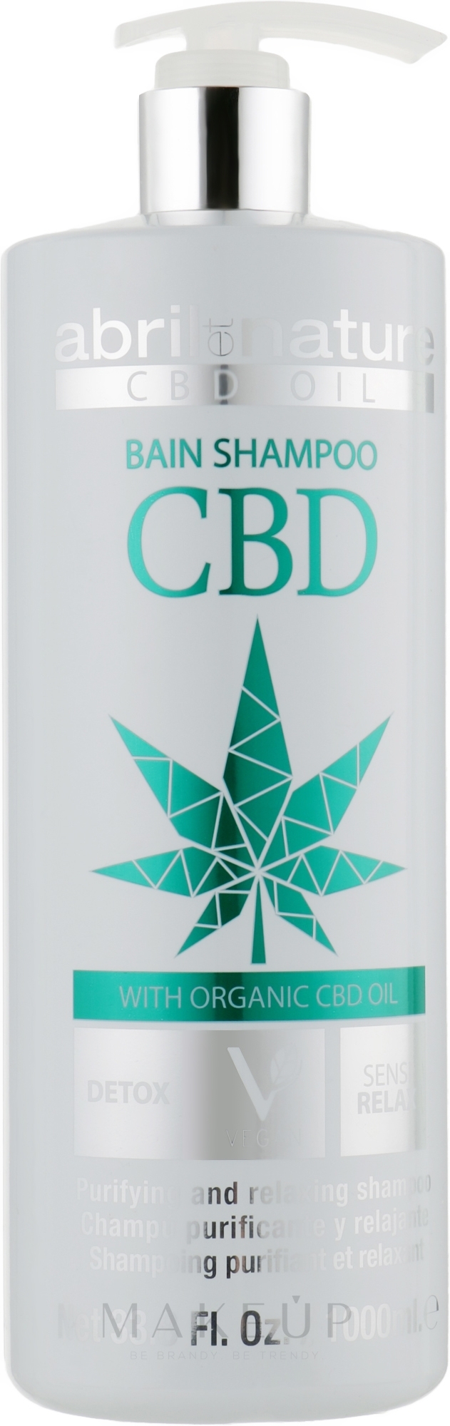 Haarshampoo mit Hanföl - Abril et Nature CBD Cannabis Oil Elixir — Bild 1000 ml