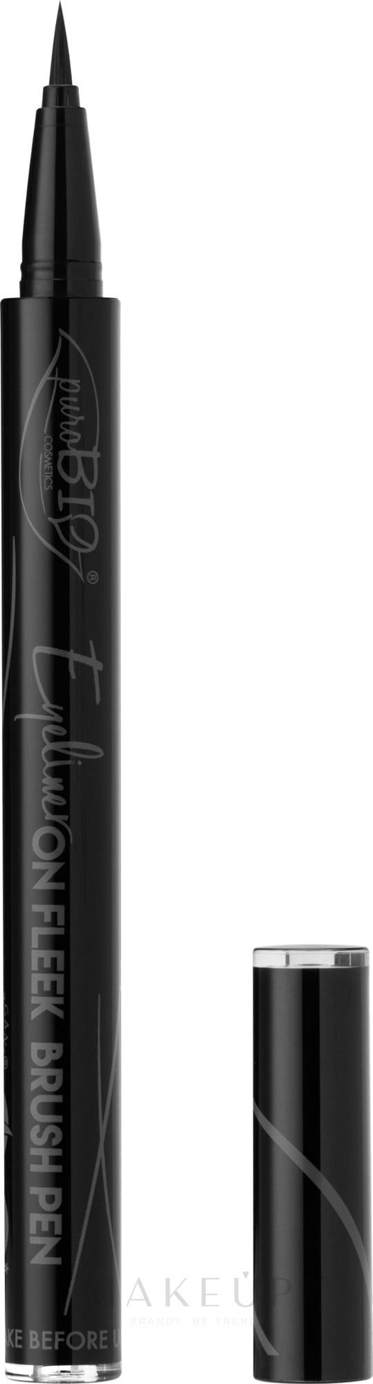 Eyeliner - PuroBio Cosmetics Eyeliner On Fleek Brush Pen  — Bild Black