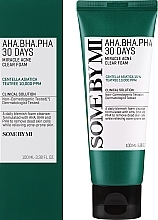 Gesichtsreinigungsschaum für zu Akne neigende Haut - Some By Mi AHA BHA PHA 30 Days Miracle Acne Clear Foam — Bild N2