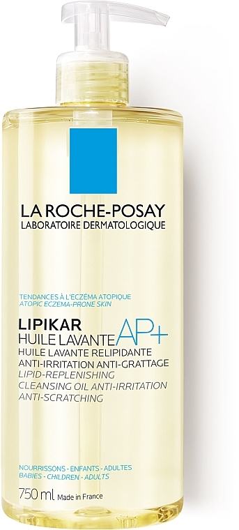 Regenerierendes Reinigungsöl gegen Hautreizungen und Juckreiz - La Roche-Posay Lipikar Huile AP+ — Bild N1