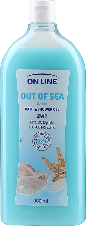 2in1 Bade- und Duschgel mit Meersalz und Thermalwasser - On Line Out Of Sea Bath & Shower Gel — Bild N1