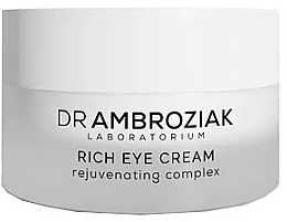 Düfte, Parfümerie und Kosmetik Augencreme - Dr Ambroziak Laboratorium Rich Eye Cream 