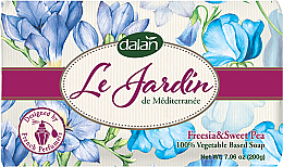 Parfümierte Seife Dalan Le Jardin Freesie und süße Nuss 200 g - Dalan Le Jardin Freesia & Sweet Pea Soap — Bild N1