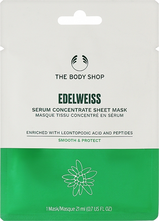 Gesichtsmaske - The Body Shop Sheet Mask Edelweiss — Bild N1