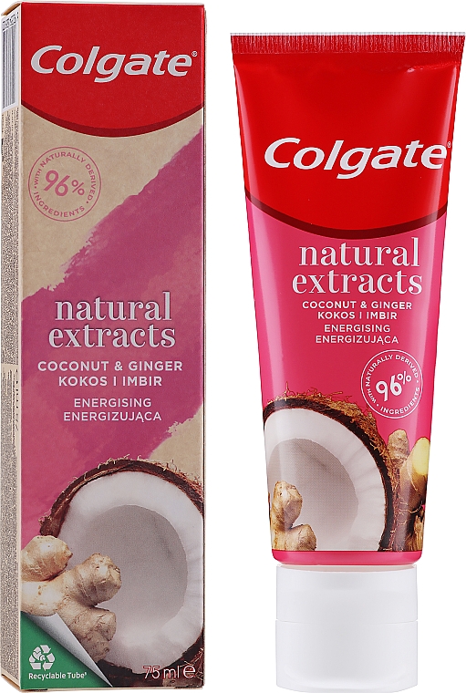 Zahnpasta Natural Extracts mit Kokosnuss und Ingwer - Colgate Natural Extracts Coconut & Ginger Toothpaste — Bild N2