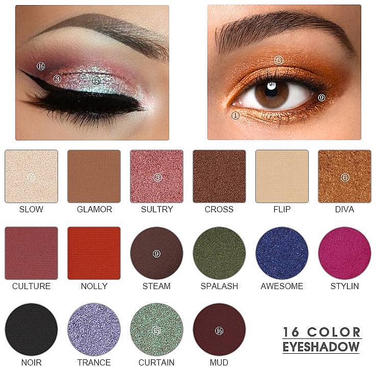 Lidschattenpalette - Imagic 16 Color Eyeshadow Palette — Bild N6