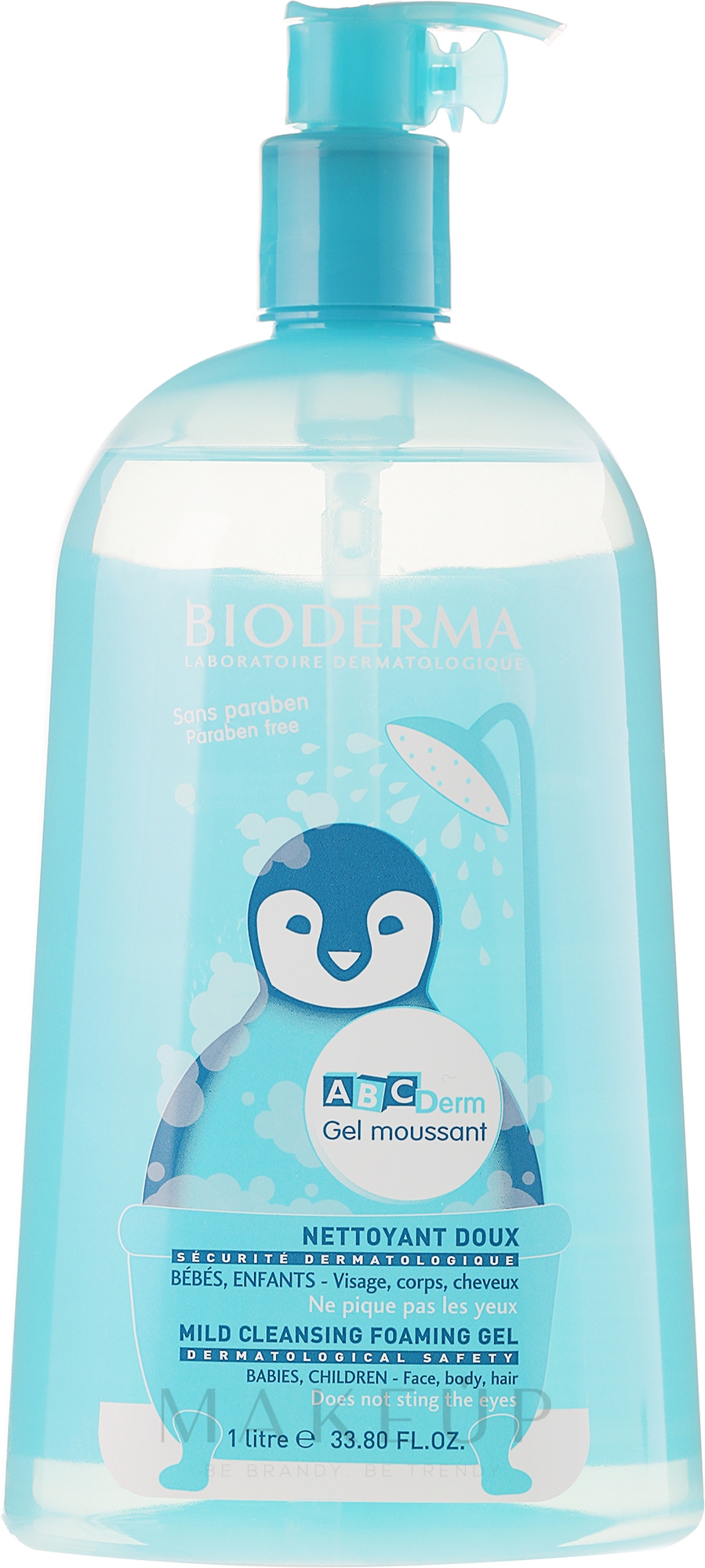 Mildes Reinigungsgel für Gesicht, Haar und Körper für Babys und Kinder - Bioderma ABCDerm Mild Foaming Cleanser — Bild 200 ml