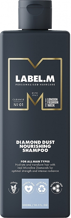 Pflegendes Haarshampoo - Label.m Diamond Dust Nourishing Shampoo — Bild N2