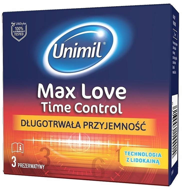 Kondome 3 St. - Unimil Max Love Time Control — Bild N1