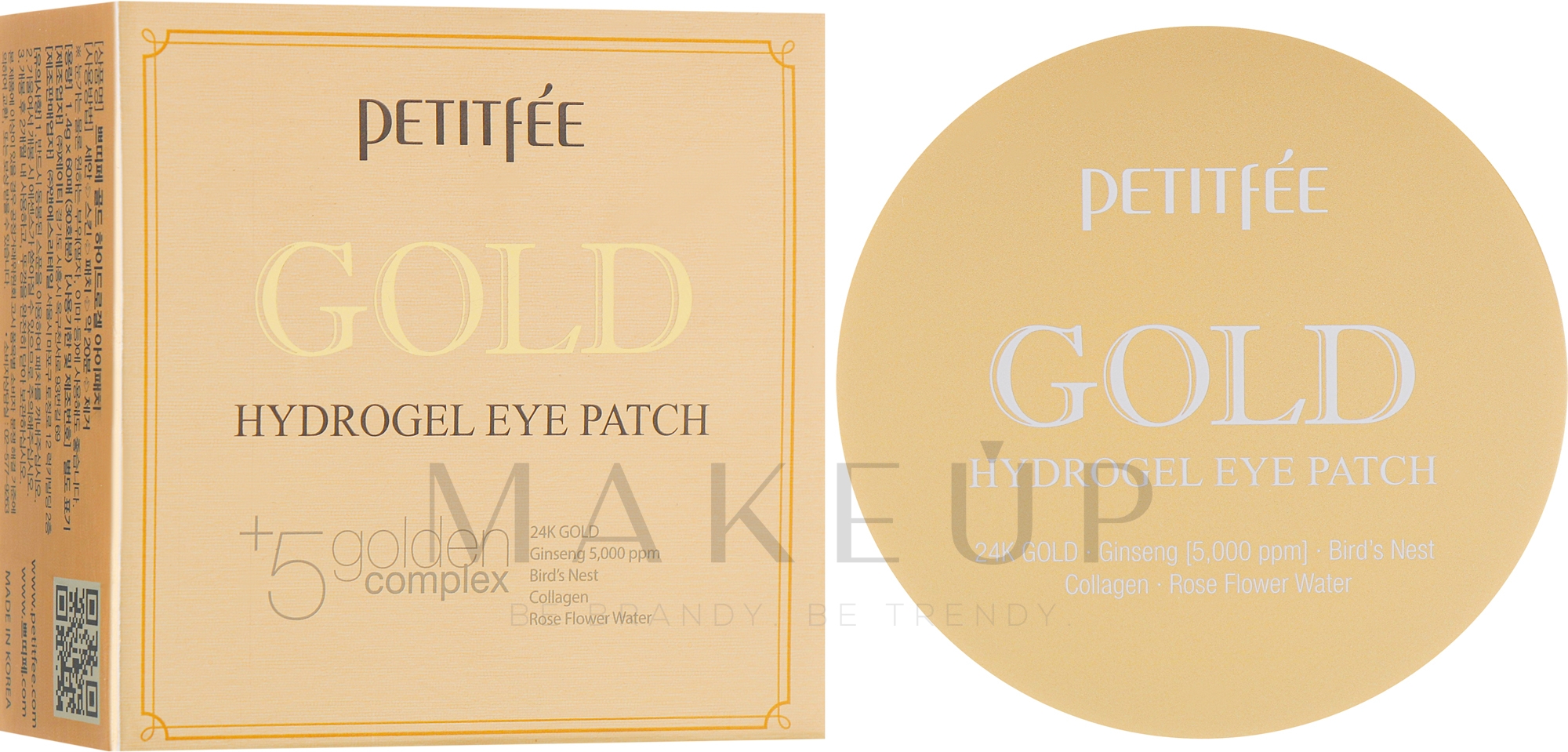 Hydrogel-Augenpatches mit Gold-Komplex - Petitfee & Koelf Gold Hydrogel Eye Patch — Bild 60 St.