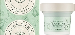Tiefenreinigende Gesichtsmaske mit Birnen- und Minzextrakt - Skinfood Pear Mint Food Mask — Bild N2