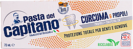 Zahnpasta Kurkuma und Propolis - Pasta Del Capitano, Turmeric & Propolis Ecological Packaging — Bild N3