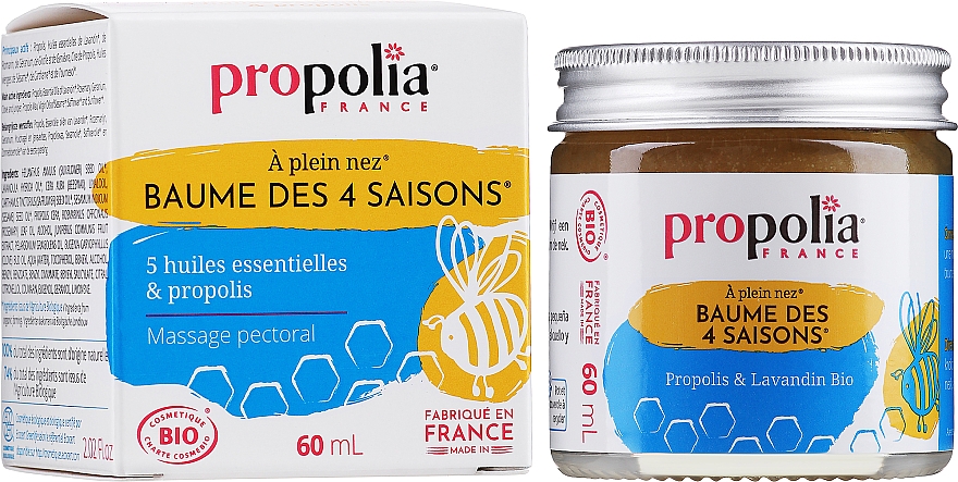 Balsam 4 Jahreszeiten - Propolia 4 Seasons Balm Propolis & Lavandin Bio — Bild N2