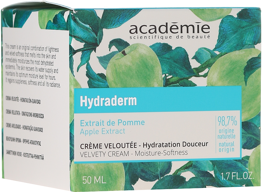 Feuchtigkeitsspendende Gesichtscreme mit Apfelextrakt - Academie Velvety Cream Hydrating Treatment — Bild N1