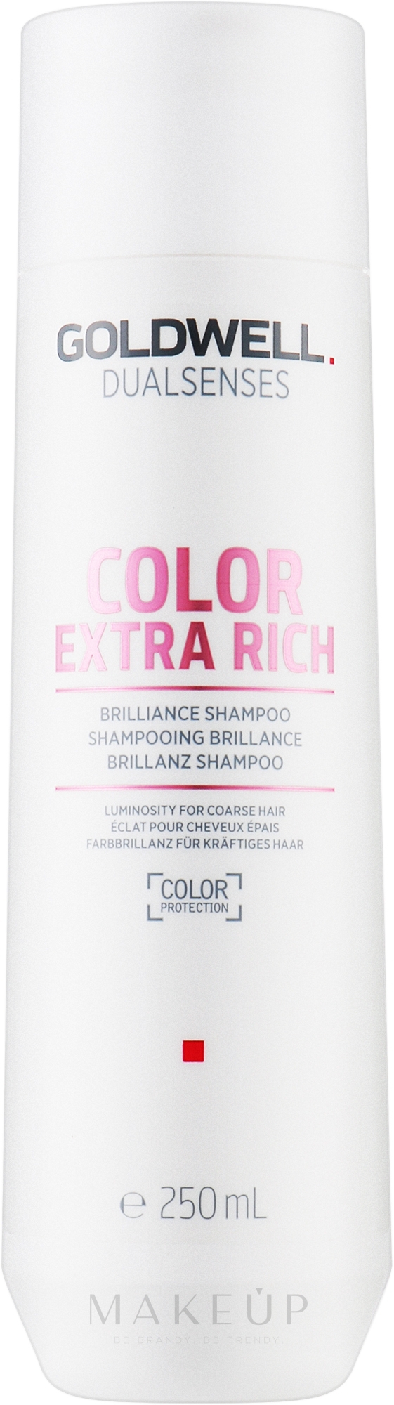 Farbbrillanz Shampoo für coloriertes, kräftiges bis widerspenstiges Haar - Goldwell Dualsenses Color Extra Rich Brilliance Shampoo — Bild 250 ml