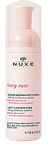 Düfte, Parfümerie und Kosmetik Leichter beruhigender Gesichtsreinigungsschaum mit Rosenblütenwasser - Nuxe Very Rose Light Cleansing Foam