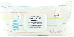 Baby-Feuchttücher mit Aloe Vera und Kamillenextrakt 90 St. - Byphasse Baby Cleansing Wipes Face and Body — Bild N1