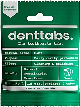 Zahnreinigungstabletten Minze mit Fluor - Denttabs Teeth Cleaning Tablets Mint With Fluoride — Bild N1
