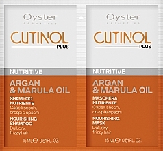 Haarprobenset - Oyster Cosmetics Cutinol Plus Nutritive (oil/15ml + sh/15ml) (2x15ml) — Bild N1