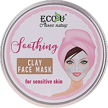 Düfte, Parfümerie und Kosmetik Beruhigende Gesichtsmaske mit Tonerde für empfindliche Haut - Eco U Soothing Clay Face Mask For Sensative Skin