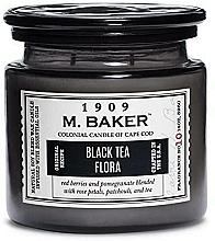 Düfte, Parfümerie und Kosmetik Duftkerze - Colonial Candle Black Tea Flora Scented Jar Candle, M. Baker Collection 2 Wick