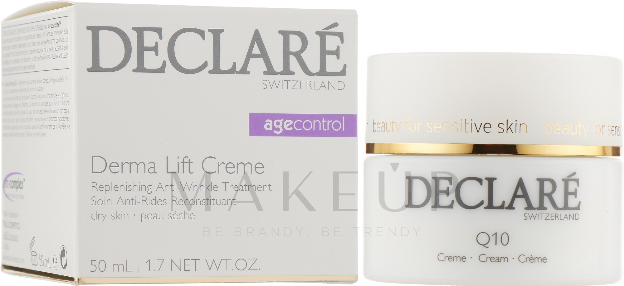 Regenerierende und schützende Anti-Falten Gesichtscreme - Declare Derma Lift Replenishing Cream — Bild 50 ml