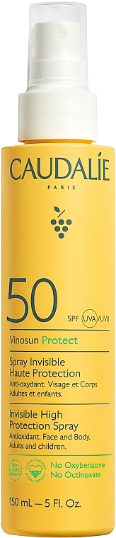 Sonnenschutzspray für Gesicht und Körper - Caudalie Vinosun Protect Spray Invisible SPF50 — Bild N1