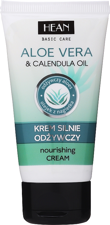 Pflegende Gesichtscreme mit Aloe Vera und Ringelblumenöl - Hean Basic Care Nourishing Cream Aloe Vera & Calendula Oil