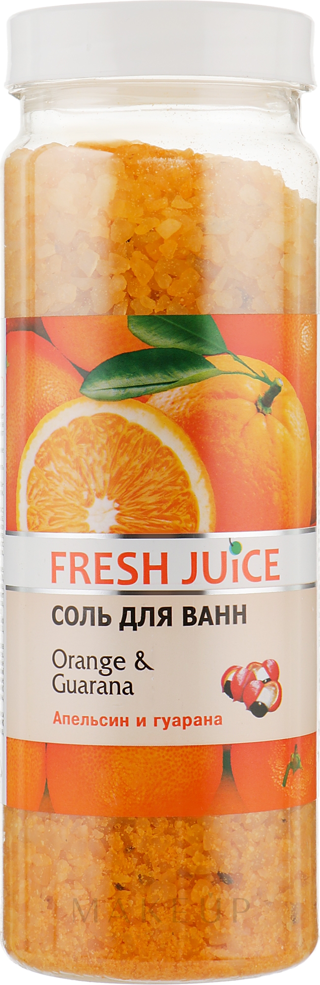Badesalz Orange und Guarana - Fresh Juice Orange and Guarana — Bild 700 g