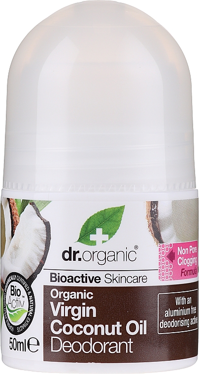 Deo Roll-on mit Kokosnussöl - Dr. Organic Bioactive Skincare Virgin Coconut Oil Deodorant — Bild N1