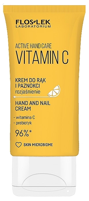 Hand- und Nagelcreme mit Vitamin C - Floslek Active Hand Care Vitamin C  — Bild N1