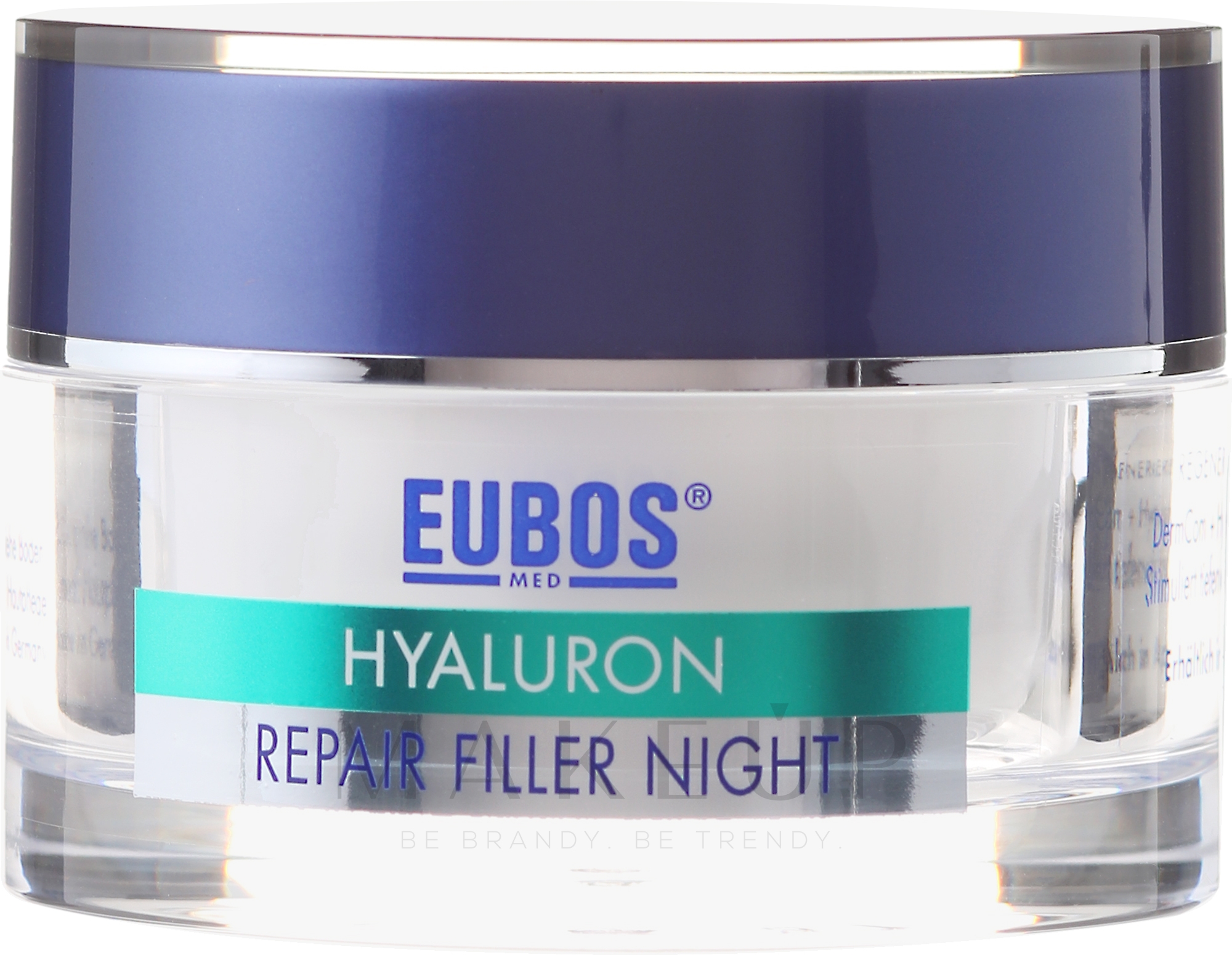 Regenerierende Nachtcreme mit Hyaluronsäure - Eubos Med Anti Age Hyaluron Repair Filler Night Cream — Bild 50 ml