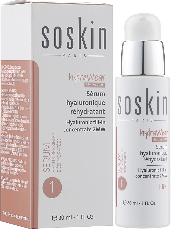 Hyaluron-Gesichtskonzentrat - Soskin Hydrawear Serum Hyaluronic — Bild N2